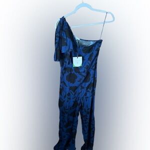 Kate Spade X Target Women’s Floral One Shoulder Linen Blend Jumpsuit